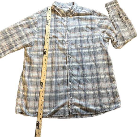 ROWM Long Sleeve Medium Plaid Washed Corduroy Shirt size XL - Picture 5 of 14